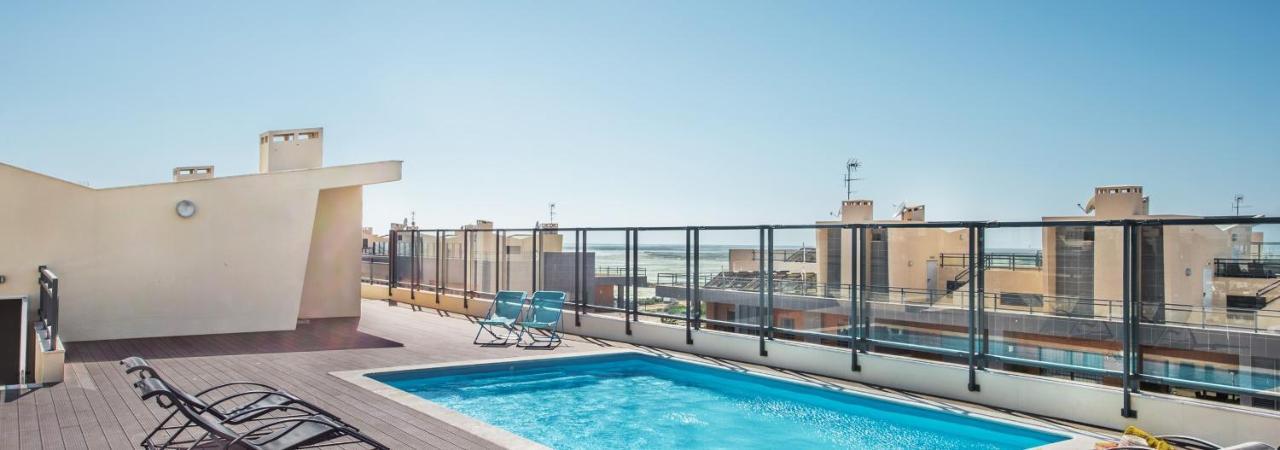 Sunset Home Olhao- Modern 3 Bed Luxury Apartment With Rooftop Pool Kültér fotó